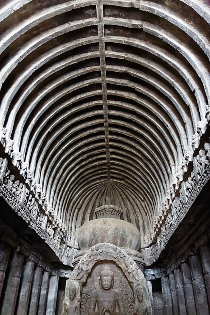 Grottes d'Ellora-Grottes bouddhistes-025